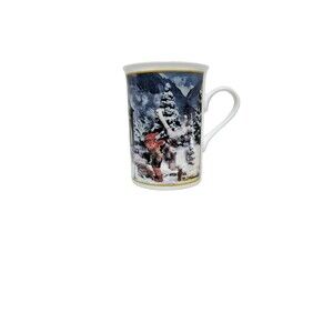 M.J. Hummel November Winter Scene Mug Collectible (Ride into Christmas)